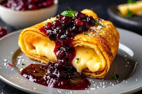 Recept: bergkaaspannenkoeken met bessenjam